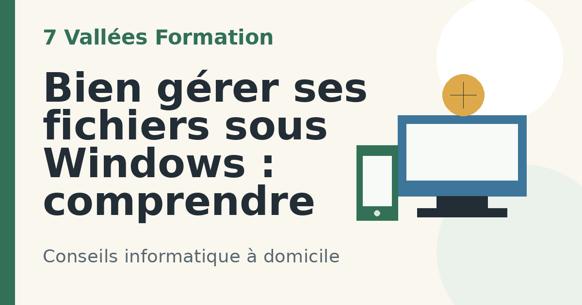 Illustration de l'article : Bien gérer ses fichiers sous Windows : comprendre enfin les dossiers, l’arborescence et le copier-coller