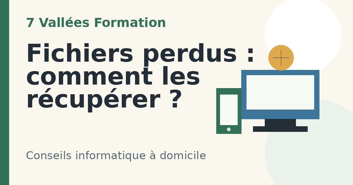 Illustration de l'article : Fichiers perdus : comment les récupérer ?